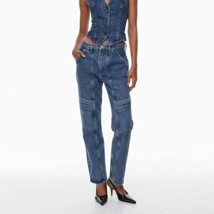 Agolde Blue Straight Leg Jeans